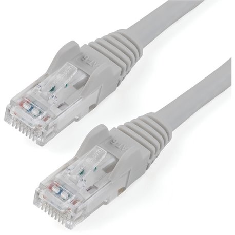 StarTech.com 15ft CAT6 Ethernet Cable - Gray Snagless Gigabit - 100W PoE UTP 650MHz Category 6 Patch Cord UL Certified Wiring/TI