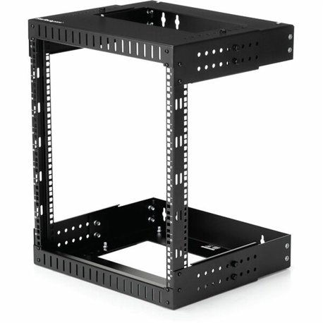 StarTech.com 2-Post 12U Heavy-Duty Wall Mount Network Rack, 19" Open Frame Server Rack with Adjustable Depth, Data Rack for IT E
