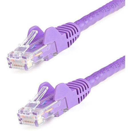 StarTech.com 2ft CAT6 Ethernet Cable - Purple Snagless Gigabit - 100W PoE UTP 650MHz Category 6 Patch Cord UL Certified Wiring/T