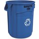 Rubbermaid Commercial Brute 20-Gallon Vented Recycling Container - 20 gal Capacity - Fade Resistant, Durable, Reinforced, UV Coa