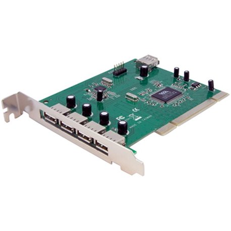 StarTech.com 7 Port PCI USB Card Adapter - Add 7 USB 2.0 Ports to your PC through a PCI slot - pci to usb - pci usb controller -