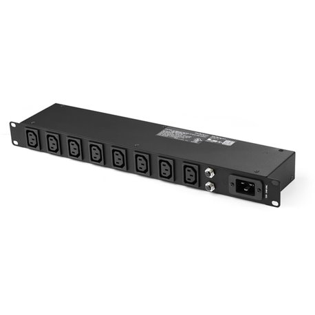 StarTech.com 1U 19" 8 Port Rack Mount PDU, IEC C13 Socket Rackmount Power Supply/ Strip, Horizontal Server Rack PDU 16A 240V - H