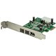 StarTech.com 3 Port 2b 1a 1394 PCI Express FireWire Card - Add 2 native FireWire 800 ports to your computer through a PCI Expres