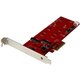 StarTech.com 2x M.2 SATA SSD Controller Card - PCIe - PCI Express M.2 SATA III Controller - NGFF Card Adapter - Add two Next Gen