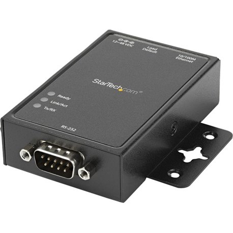 StarTech.com 1 Port RS232 Serial to IP Ethernet Converter / Device Server - Aluminum - Connect to, configure and remotely manage