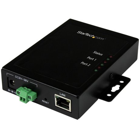 StarTech.com 2 Port Serial-to-IP Ethernet Device Server - RS232 - Metal and Mountable - Serial Device Server - Connect configure