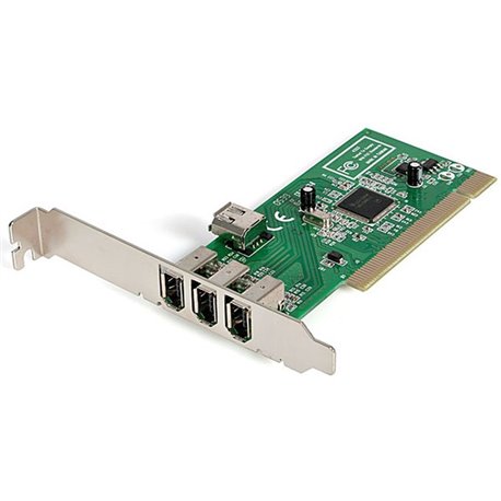 StarTech.com 4 Port IEEE-1394 FireWire PCI Card - Add 4 FireWire ports to a desktop computer through a PCI slot - pci firewire c