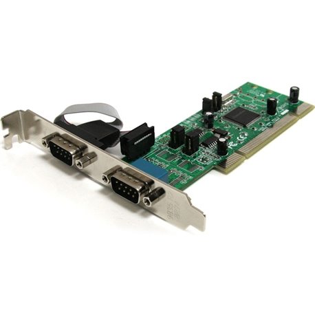 StarTech.com 2 Port PCI RS422/485 Serial Adapter Card with 161050 UART - Add two RS422/485 serial ports through a standard or lo