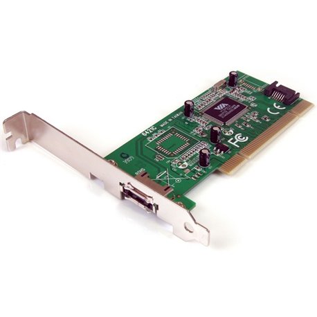 StarTech.com StarTech.com1 Port eSATA + 1 Port SATA PCI SATA Controller Card - Add an internal SATA port and an external SATA (e