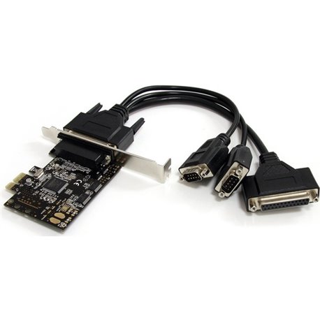 StarTech.com 2S1P PCI Express Serial Parallel Combo Card - Add a parallel port and two RS-232 serial ports to your PC through a 