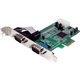 StarTech.com 2-port PCI Express RS232 Serial Adapter Card - PCIe to Dual Serial DB9 RS-232 Controller - 16550 UART - Windows and