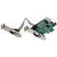 StarTech.com 2 Port Low Profile PCI Express Serial Card - 16550 - Add 2 high-speed RS-232 serial ports to your low profile/small