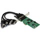 StarTech.com 4 Port PCI Express PCIe Serial Combo Card - 2 x RS232 2 x RS422 / RS485 - Add two RS232, and two RS422/485 serial p