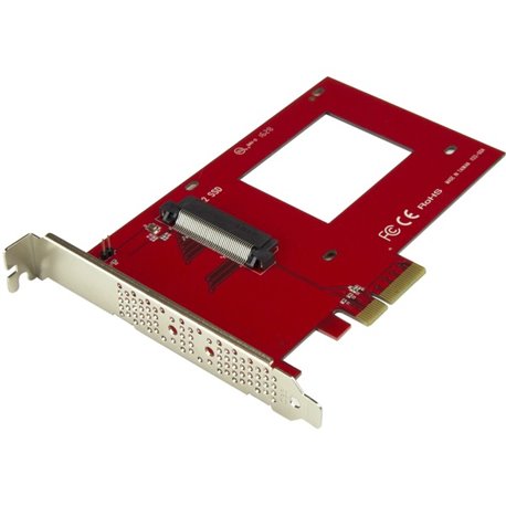 StarTech.com U.2 to PCIe Adapter for 2.5" U.2 NVMe SSD - SFF-8639 PCIe Adapter - x4 PCI Express 4.0 - NVMe PCIe Adapter - U.2 PC