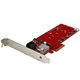 StarTech.com 2x M.2 NGFF SSD RAID Controller Card plus 2x SATA III Ports - PCIe - Two Slot PCI Express M.2 RAID Card plus Two SA