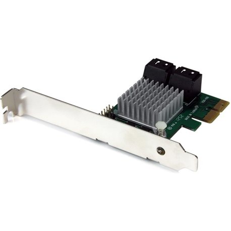 StarTech.com 4 Port PCI Express 2.0 SATA III 6Gbps RAID Controller Card with HyperDuo SSD Tiering - Add 4 Internal SATA III (6Gb