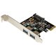 StarTech.com 2 Port PCI Express PCIe SuperSpeed USB 3.0 Controller Card w/ SATA Power - 5Gbps - Add two USB 3.0 ports to your de