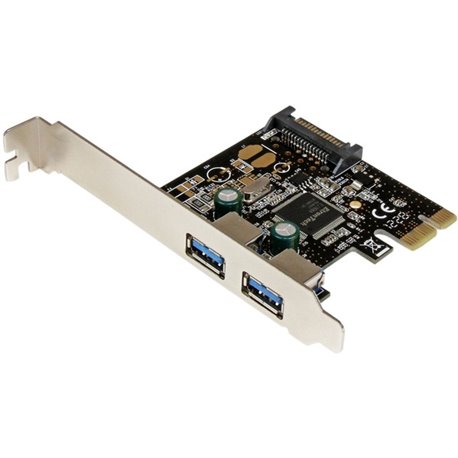 StarTech.com 2 Port PCI Express PCIe SuperSpeed USB 3.0 Controller Card w/ SATA Power - 5Gbps - Add two USB 3.0 ports to your de