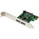 StarTech.com 2 Port PCI Express (PCIe) SuperSpeed USB 3.0 Card Adapter with UASP - SATA Power - 5Gbps - Add 2 SuperSpeed USB 3.0