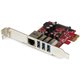 StarTech.com 3 Port PCI Express USB 3.0 Card + Gigabit Ethernet - 5Gbps - Running low on expansion slots? Merge USB 3.0 and GbE 