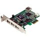 StarTech.com 4-port PCI Express LP USB Adapter Card - Add 4 USB 2.0 ports to your low profile/small form factor computer through