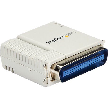 StarTech.com 1 Port 10/100 Mbps Ethernet Parallel Network Print Server - Convert a standard parallel printer into a shared netwo