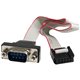 StarTech.com 16in 9 Pin Serial Male to 10 Pin Motherboard Header Panel Mount Cable - Turn a Motherboard IDC Serial Header into a