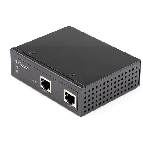 StarTech.com Industrial Gigabit PoE Injector - High Speed 90W 802.3bt PoE++ 52V-56VDC Ultra Power Over Ethernet/UPoE Injector -4