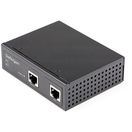 StarTech.com Industrial Gigabit Ethernet PoE Injector 30W 802.3at PoE+ Midspan 48V-56VDC Power Over Ethernet Injector Adapter -4