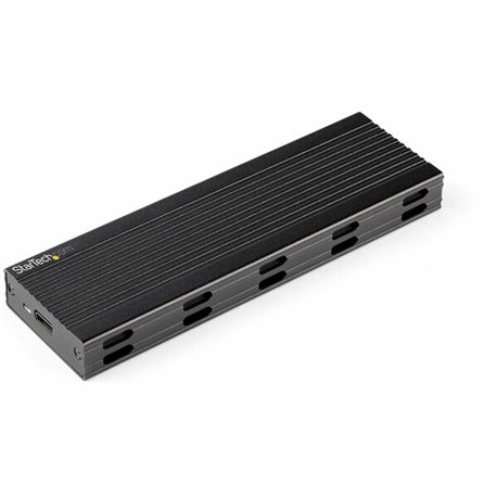 StarTech.com USB-C 10Gbps to M.2 NVMe or M.2 SATA SSD Enclosure, Portable M.2 PCIe/SATA SSD Aluminum Enclosure, USB-C & USB-A Ho
