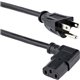 StarTech.com 10ft (3m) Computer Power Cord, NEMA 5-15P to Right Angle C13, 10A 125V, 18AWG, Replacement AC Power Cord, Monitor P