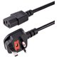 StarTech.com 6 ft Standard UK Computer Power Cord - Power cable - IEC 320 EN 60320 C13 (F) - BS 1363 (M) - 6ft/1.8m 18AWG (0.75m