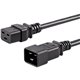 StarTech.com 10ft (3m) Heavy Duty Extension Cord, IEC C19 to IEC C20 Black Extension Cord, 15A 250V, 14AWG, Heavy Gauge Power Ca