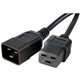 StarTech.com 3ft (1m) Power Extension Cord, IEC C19 to C20, 13A 250V, 16AWG, Black, Outlet Extension Cable for Network Equipment