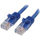 StarTech.com 10 ft Blue Snagless Cat5e UTP Patch Cable - Make Fast Ethernet network connections using this high quality Cat5e Ca