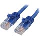 StarTech.com 20 ft Blue Snagless Cat5e UTP Patch Cable - Make Fast Ethernet network connections using this high quality Cat5e Ca