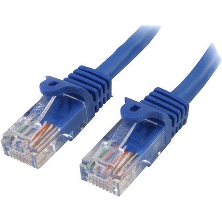 StarTech.com 20 ft Blue Snagless Cat5e UTP Patch Cable - Make Fast Ethernet network connections using this high quality Cat5e Ca