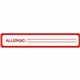 Tabbies ALLERGIC Allergy Message Labels - 5 1/2" Width x 1" Length - Black, Black - 175 / Roll