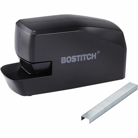 Bostitch 20-sheet Electric Stapler - 20 Sheets Capacity - 105 Staple Capacity - Half Strip - 4 x AA Batteries - 1 Each - Black