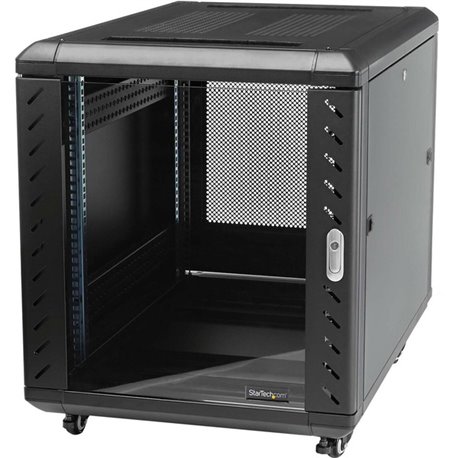 StarTech.com 12U 36in Knock-Down Server Rack Cabinet with Casters - Easy to transport and quick assemble 12U secure server rack 