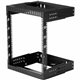 StarTech.com 2-Post 12U Heavy-Duty Wall Mount Network Rack, 19" Open Frame Server Rack with Adjustable Depth, Data Rack for IT E