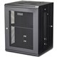 StarTech.com 4-Post 15U Wall Mount Network Cabinet, 19" Hinged Wall-Mounted Server Rack for Data / IT Equipment, Lockable Rack E