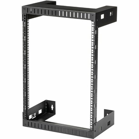 StarTech.com 2-Post 15U Heavy-Duty Wall-Mount Network Rack, 19" Open Frame Server Rack for Computer Equipment, Wall Mount Data R