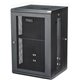 StarTech.com 4-Post 18U Wall Mount Network Cabinet, 19" Hinged Wall-Mounted Server Rack for Data / IT Equipment, Lockable Rack E