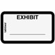 Tabbies Color-coded Legal Exhibit Labels - 1 5/8" Width x 1" Length - White - 252 / Pack