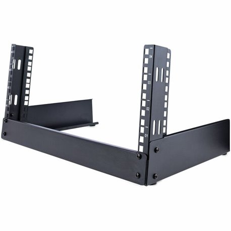 StarTech.com 2-Post 4U Desktop Server Rack, Open Frame 19in Network Rack, Small Home/Office Rack for AV / Studio / Data / IT Equ