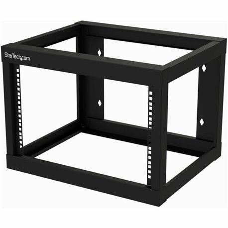 StarTech.com 2-Post 6U Heavy-Duty Wall-Mount Network Rack, 19" Open Frame Server Rack for Computer Equipment, Wall Mount Data Ra