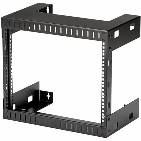 StarTech.com 2-Post 8U Heavy-Duty Wall-Mount Network Rack, 19" Open Frame Server Rack for Computer Equipment, Wall Mount Data Ra