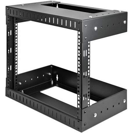 StarTech.com 2-Post 8U Heavy-Duty Wall Mount Network Rack, 19" Open Frame Server Rack with Adjustable Depth, Data Rack for IT Eq