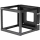 StarTech.com 4-Post 8U Hinged Wall-Mount Network Rack, 19" Open Frame Server Rack, Wall Mount Data Rack for IT Computer Equipmen